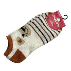 Snugadoo Women's Cozy Striped Socks Brown and White